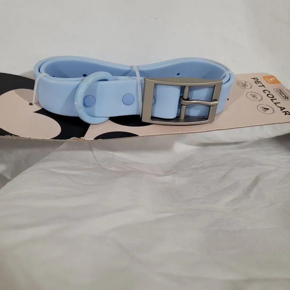 Heart to tail Large BLUE pet collar NWT